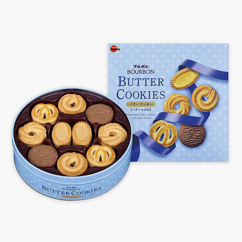 Bánh quy Butter Bourbon hộp thiếc