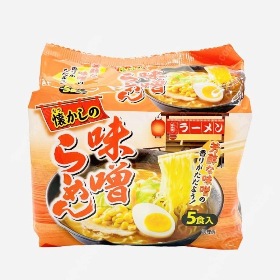 Mì Ramen Hokusen gói 90g x 5 gói (3 vị) (Miso)