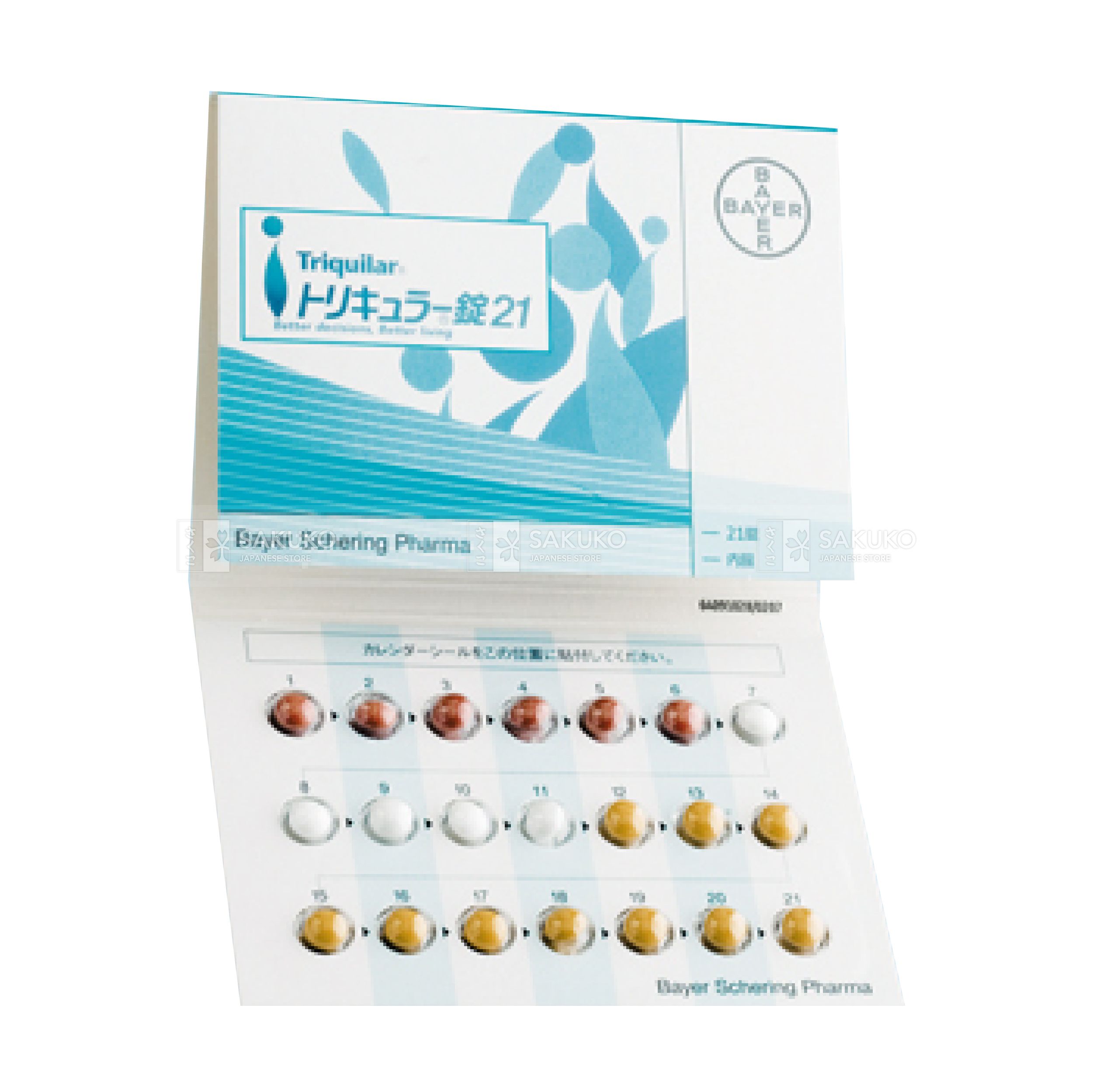 Viên uống tránh thai hàng ngày Triquilar Bayer vỉ 28 viên