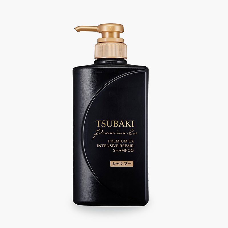 Dầu Gội Tsubaki Premium phục hồi hư tổn, giảm gãy rụng 490ml (màu đen)