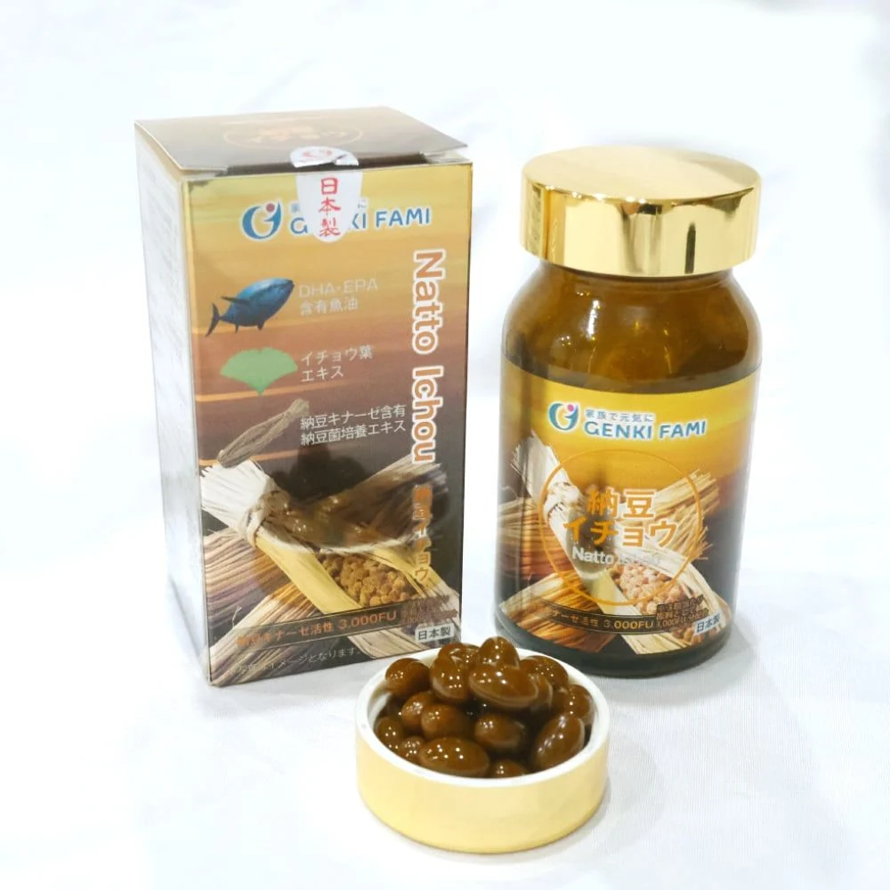 Viên uống chống đột quỵ Genkifami Natto Ichou 90 viên
