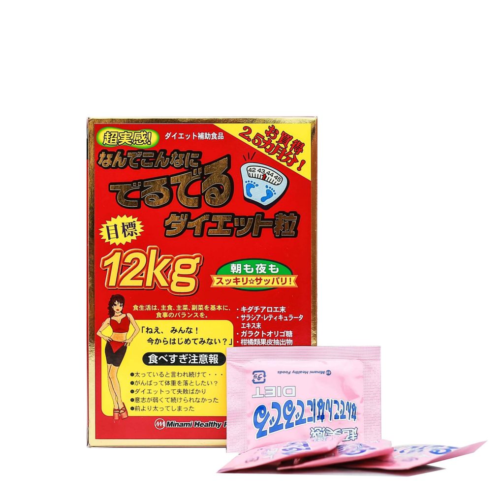 Viên uống giảm cân Minami Deru Deru Diet 12kg hộp 75 gói x 6 viên
