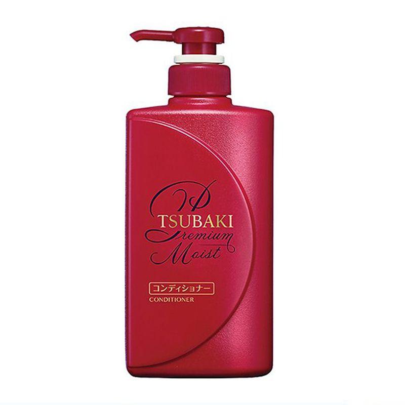 Dầu xả Tsubaki Premium Repair giúp tóc bóng mượt chai 490ml - màu đỏ