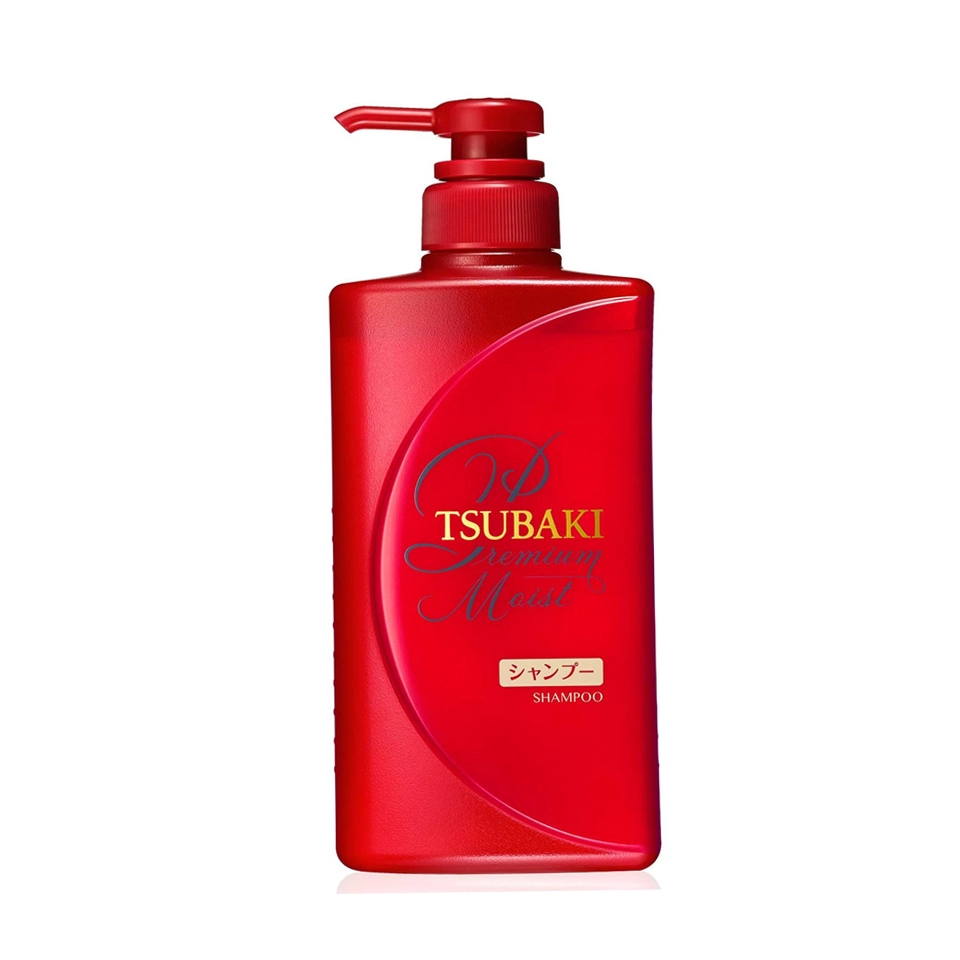 Dầu gội Tsubaki Premium Repair giúp tóc bóng mượt chai 490ml - màu đỏ