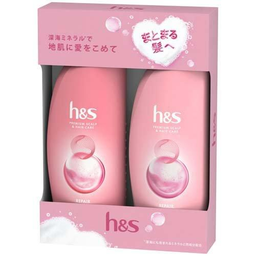 Dầu gội xả HS Premium Scalp & Hair Care 370ml (3 loại) (Hồng - Tóc xơ rối, hư tổn)