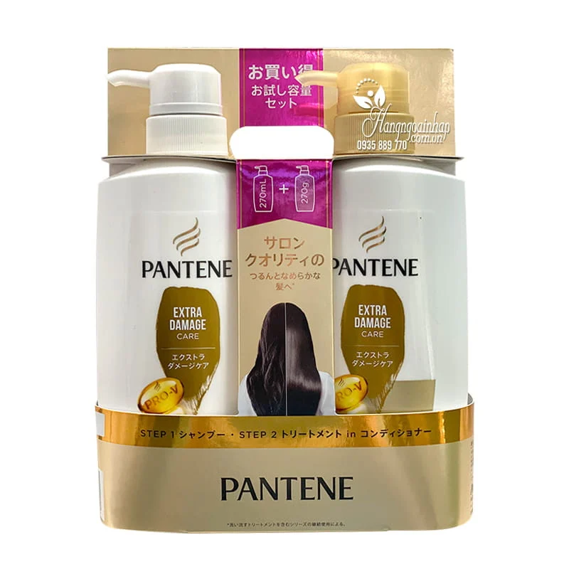Dầu gội xả Pantene PRO-V (dầu gội 270ml+ dầu xả 270g) - màu vàng