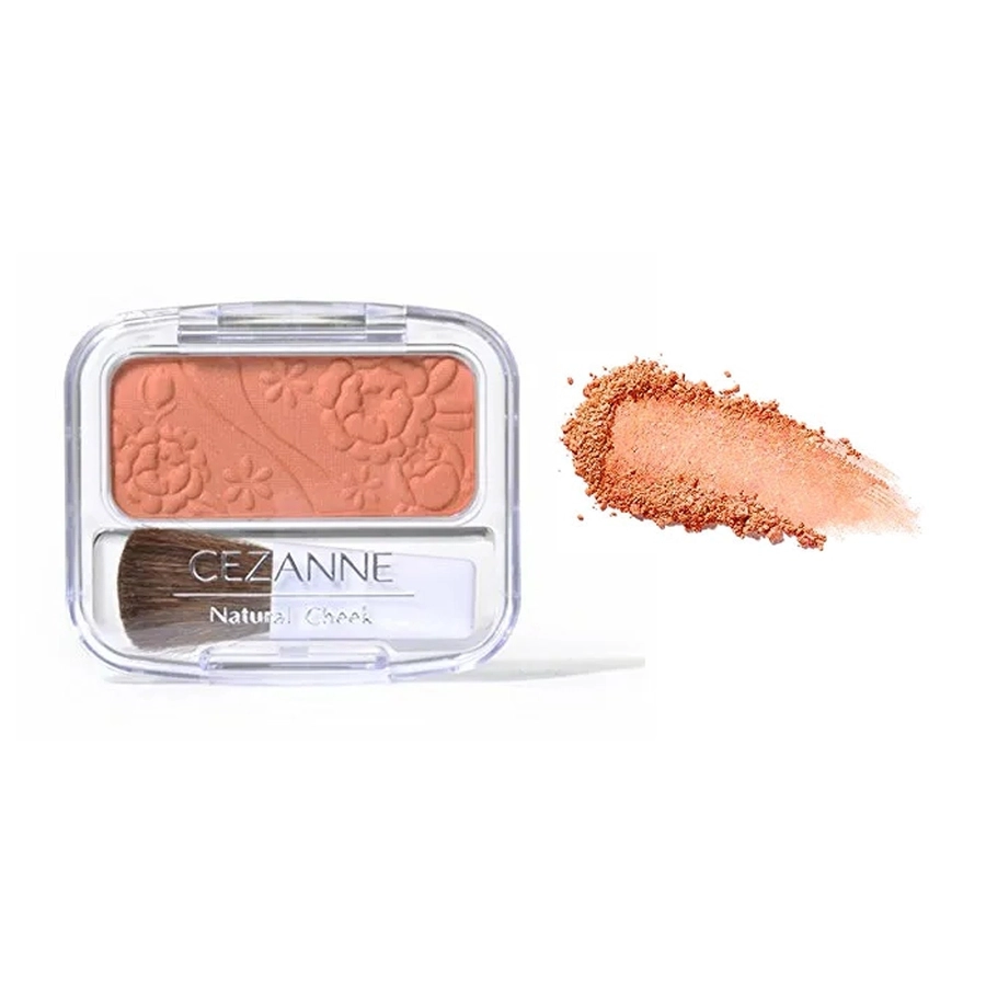 Phấn má hồng Cezanne Nutural Cheek 4g (01 - Peach Pink) (04 - Gold Orange)