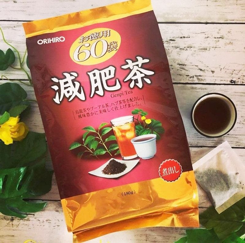 Trà Genpi Orihiro thảo dược giảm mỡ bụng 60 gói - Trà Orihiro