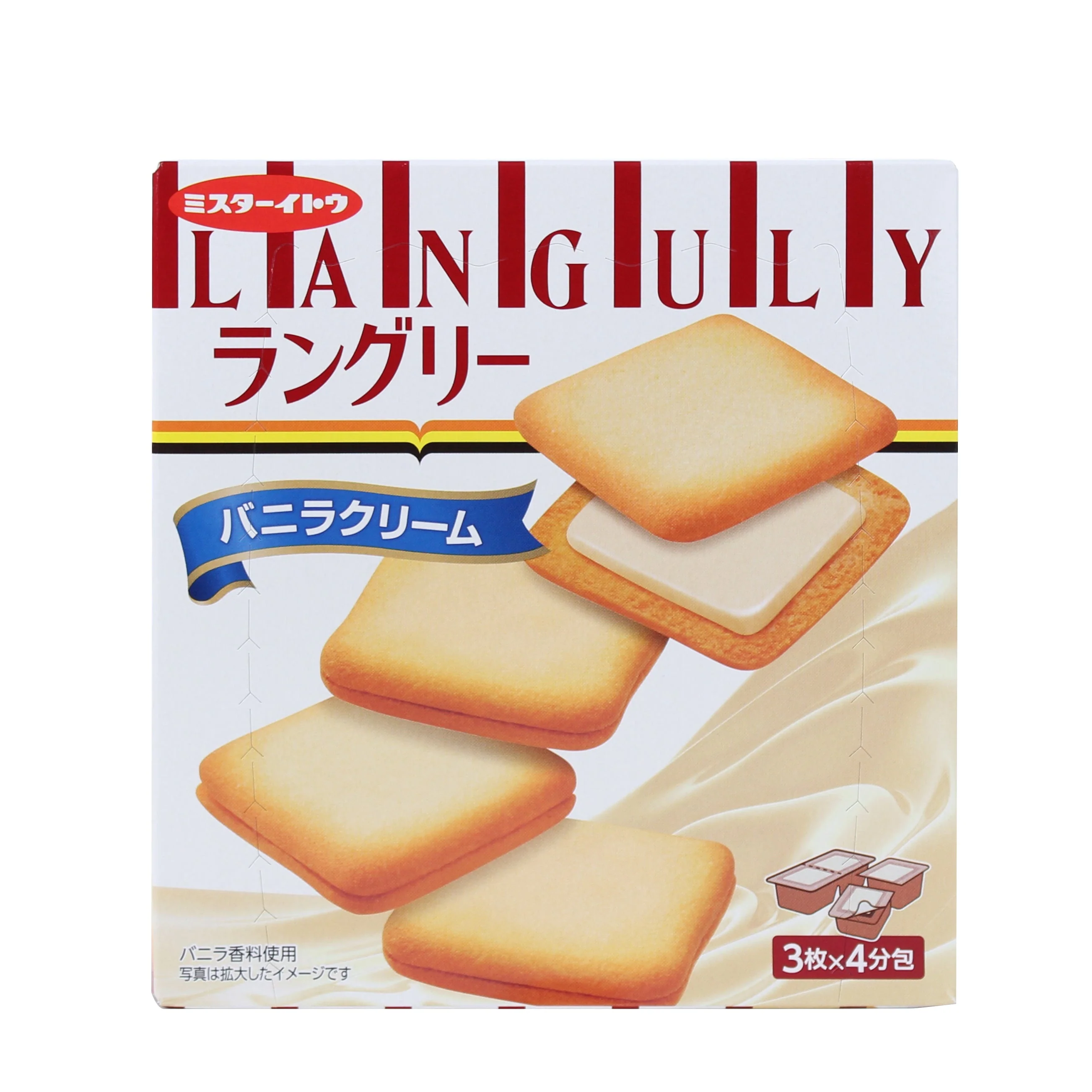 Bánh quy Languly vị vani 129.6g (3 cáix4 gói)