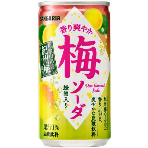 Soda mơ Sangaria lon 190g