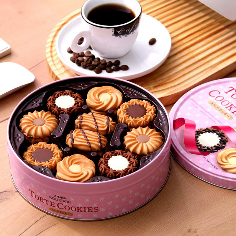 Bánh quy Bourbon Chocochip hộp thiếc cao cấp 318g